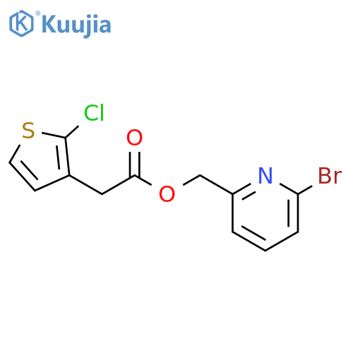 (6-Bromo-2-pyridinyl)methyl 2-chloro-3-thiopheneacetate structure