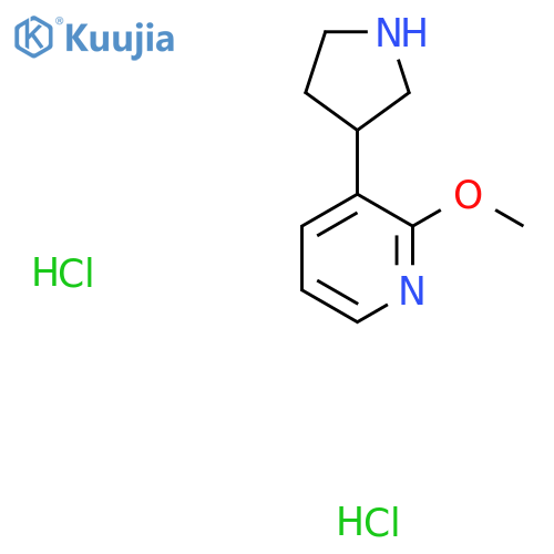 2-Methoxy-3-(pyrrolidin-3-yl)pyridine dihydrochloride structure