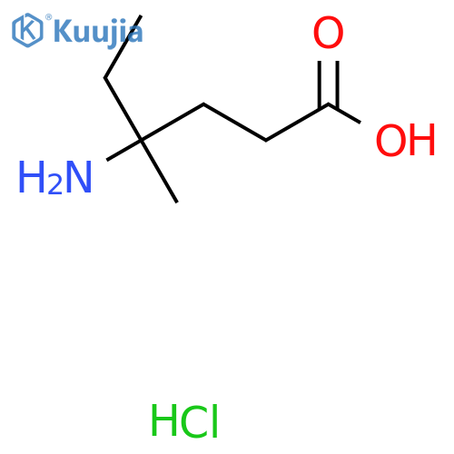4-Amino-4-methylhexanoic acid hydrochloride structure
