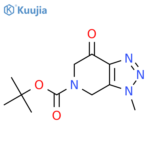 tert-butyl 3-methyl-7-oxo-3H,4H,5H,6H,7H-[1,2,3]triazolo[4,5-c]pyridine-5-carboxylate structure