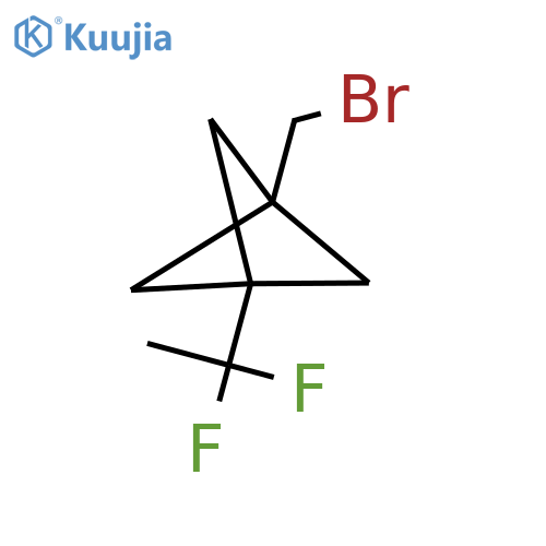 1-(bromomethyl)-3-(1,1-difluoroethyl)bicyclo1.1.1pentane structure