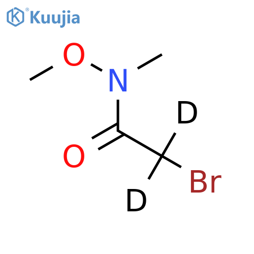 2-bromo-N-methoxy-N-methyl(2H2)acetamide structure
