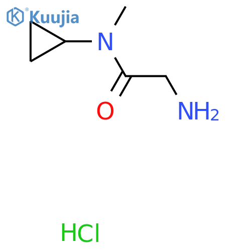 2-amino-N-cyclopropyl-N-methylacetamide hydrochloride structure