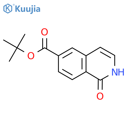 Tert-butyl 1-hydroxyisoquinoline-6-carboxylate structure