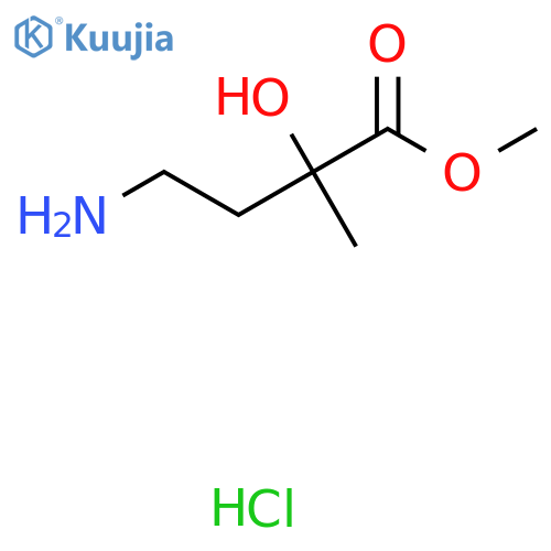 Methyl 4-amino-2-hydroxy-2-methylbutanoate hydrochloride structure