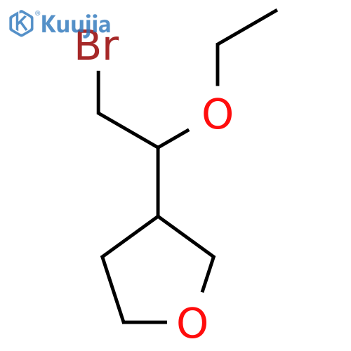 3-(2-Bromo-1-ethoxyethyl)oxolane structure