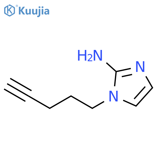 1-(4-Pentyn-1-yl)-1H-imidazol-2-amine structure