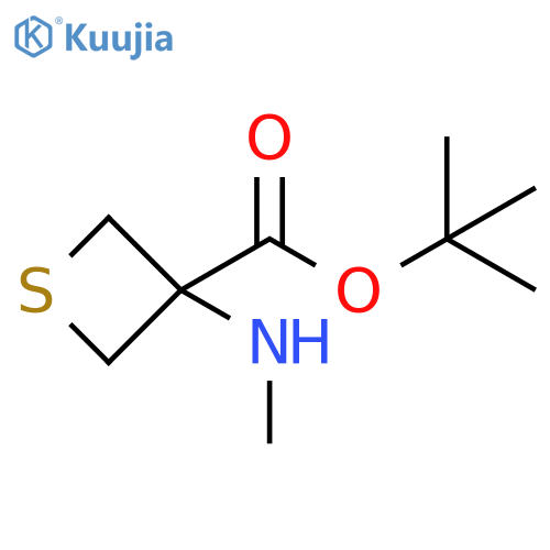 1,1-Dimethylethyl 3-(methylamino)-3-thietanecarboxylate structure