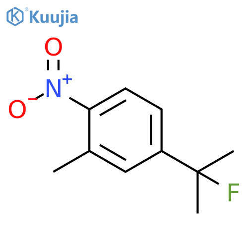4-(1-Fluoro-1-methylethyl)-2-methyl-1-nitrobenzene structure