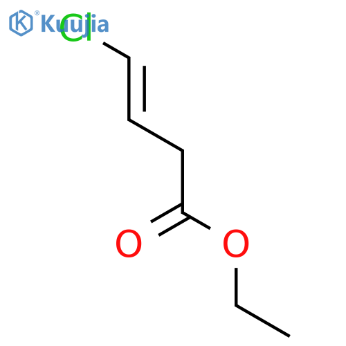 4t-chloro-but-3-enoic acid ethyl ester structure