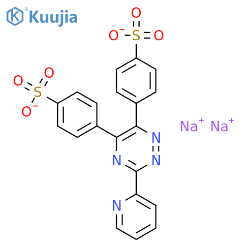 3-(2-Pyridyl)-5,6-di(p-sulfophenyl)-1,2,4-triazinedisodiumsalt hydrate structure