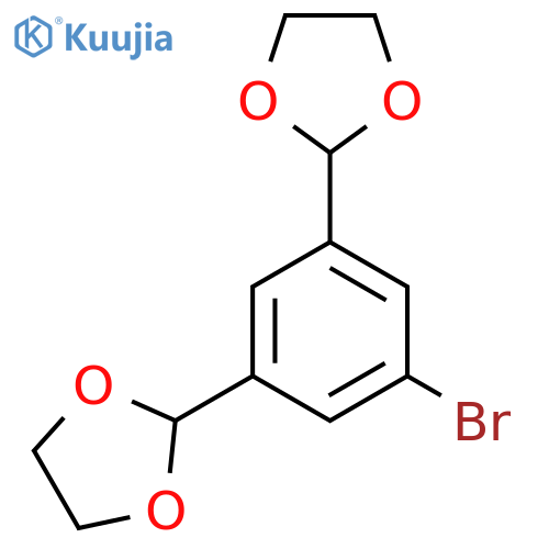 2,2'-(5-Bromo-1,3-phenylene)bis(1,3-dioxolane) structure