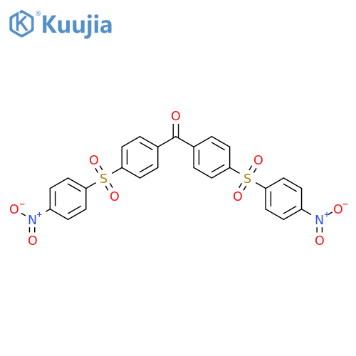 Methanone, bis[4-[(4-nitrophenyl)sulfonyl]phenyl]- structure