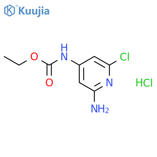 4-Pyridinecarbamicacid, 2-amino-6-chloro-, ethyl ester, monohydrochloride (8CI) structure
