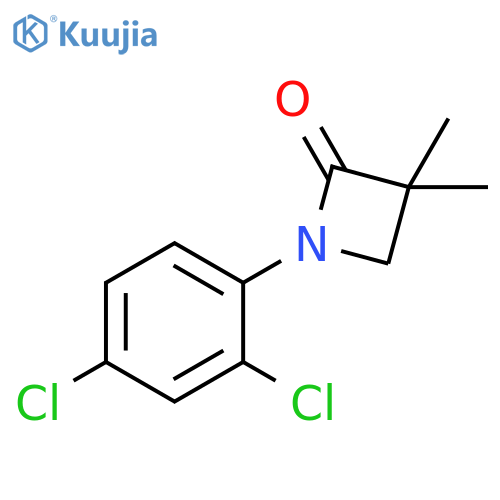 1-(2,4-DICHLOROPHENYL)-3,3-DIMETHYL-2-AZETANONE structure