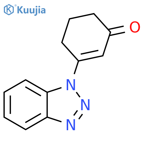 3-(1H-1,2,3-Benzotriazol-1-yl)cyclohex-2-en-1-one structure