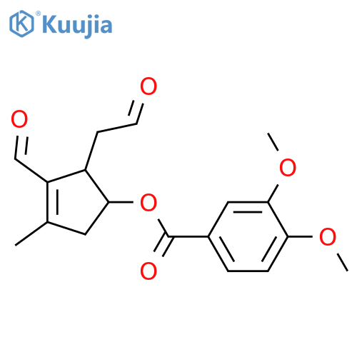 Eucommiol; 10-Deoxy, 1,3-dialdehyde, 6-O-(3,4-dimethoxybenzoyl) structure
