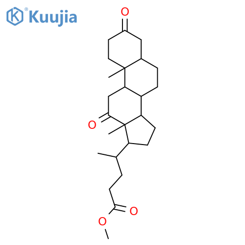 Cholan-24-oic acid,3,12-dioxo-, methyl ester, (5b)- structure