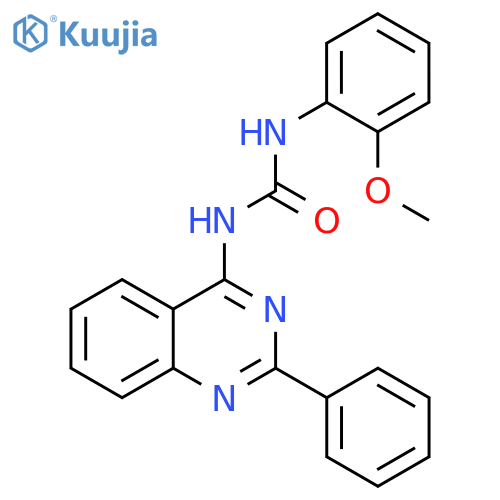 Urea, N-(2-methoxyphenyl)-N'-(2-phenyl-4-quinazolinyl)- structure