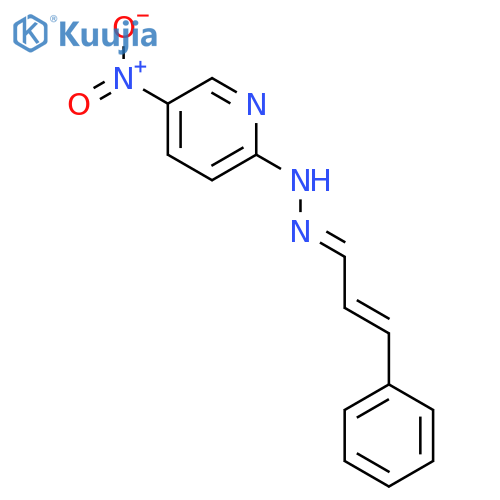 2-Propenal, 3-phenyl-,2-(5-nitro-2-pyridinyl)hydrazone structure