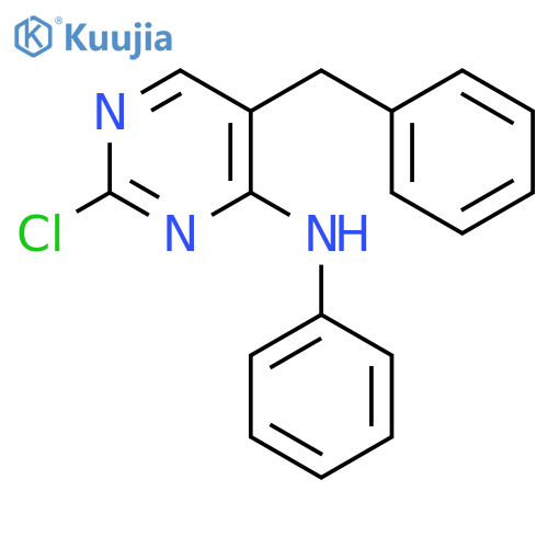 4-Pyrimidinamine, 2-chloro-N-phenyl-5-(phenylmethyl)- structure