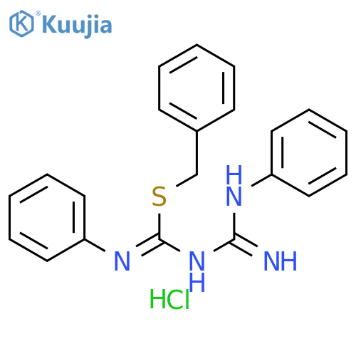 Carbamimidothioic acid, N-[imino(phenylamino)methyl]-N'-phenyl-, phenylmethyl ester, monohydrochloride (9CI) structure