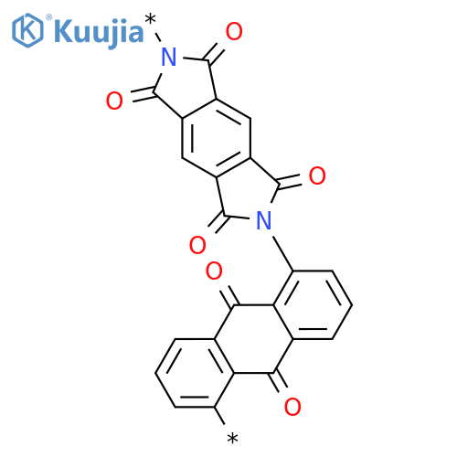 Poly[(5,7-dihydro-1,3,5,7-tetraoxobenzo[1,2-c:4,5-c']dipyrrole-2,6(1H,3H)-diyl)(9,10-dihydro-9,10-dioxo-1,5-anthracenediyl)] structure