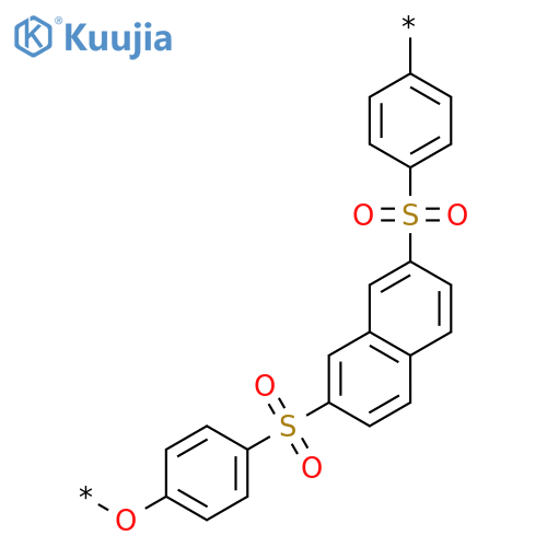 Poly(oxy-1,4-phenylenesulfonyl-2,7-naphthalenediylsulfonyl-1,4-phenylene) structure