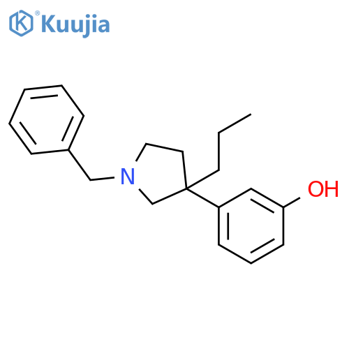 Phenol,m-(1-benzyl-3-propyl-3-pyrrolidinyl)- (8CI) structure