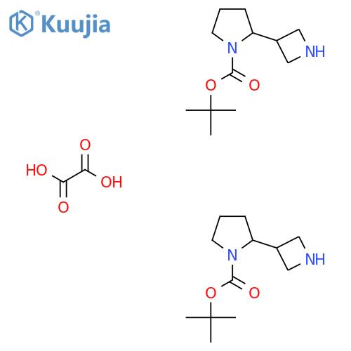 1-Boc-2-(azetidin-3-yl)pyrrolidine hemioxalate structure