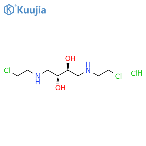 2,3-Butanediol,1,4-bis[(2-chloroethyl)amino]-, dihydrochloride, (R*,S*)- (9CI) structure