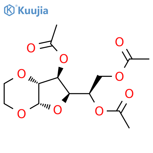 [(2R)-2-[(4As,6R,7S,7aR)-7-acetyloxy-2,3,4a,6,7,7a-hexahydrofuro[2,3-b][1,4]dioxin-6-yl]-2-acetyloxyethyl] acetate structure