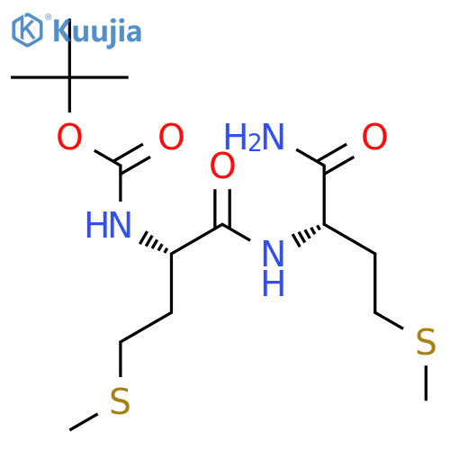 N-(tert-Butoxycarbonyl)-L-methionyl-L-methioninamide structure