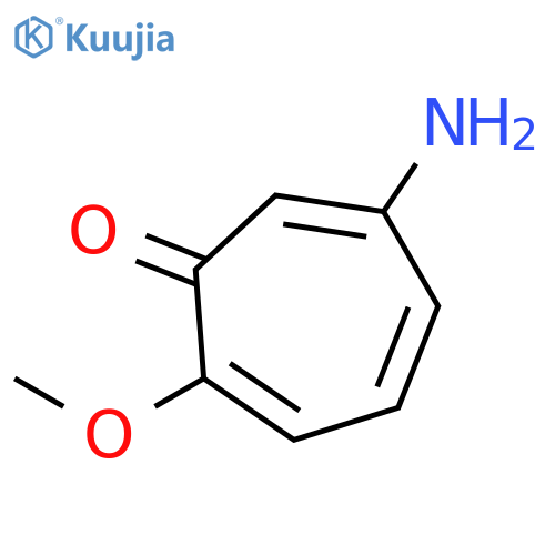 2,4,6-CYCLOHEPTATRIEN-1-ONE, 6-AMINO-2-METHOXY- structure