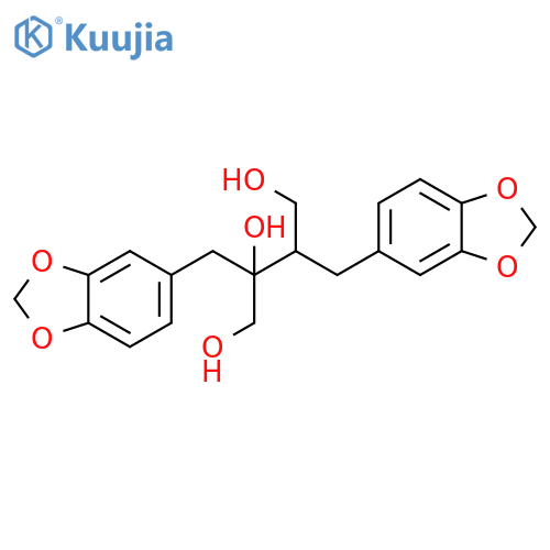 1,2,4-Butanetriol, 2,3-bis(1,3-benzodioxol-5-ylmethyl)- (9CI) structure