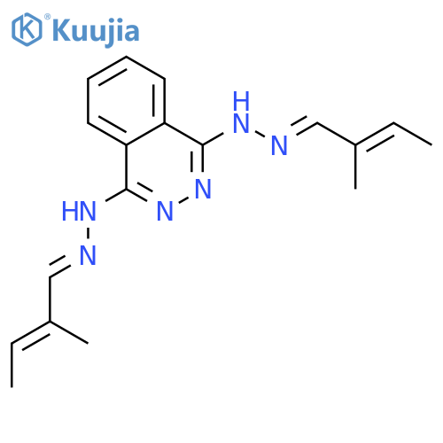 Crotonaldehyde,2-methyl-, 1,4-phthalazinediyldihydrazone, (?,?,E,E)- (8CI) structure