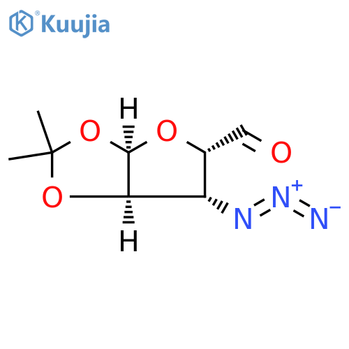 α-D-xylo-Pentodialdo-1,4-furanose, 3-azido-3-deoxy-1,2-O-(1-methylethylidene)- structure