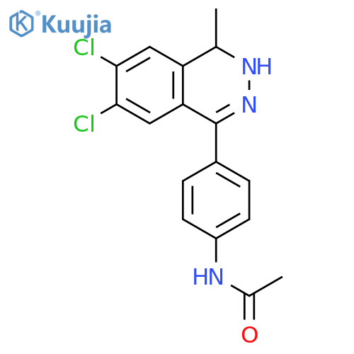 Acetamide,N-[4-(6,7-dichloro-3,4-dihydro-4-methyl-1-phthalazinyl)phenyl]- structure
