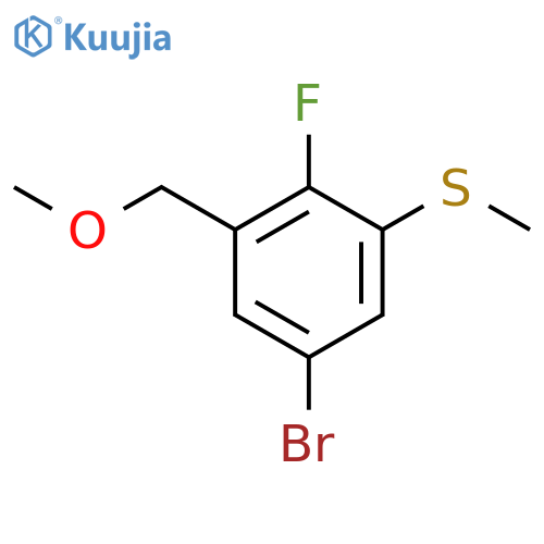 (5-Bromo-2-fluoro-3-(methoxymethyl)phenyl)(methyl)sulfane structure