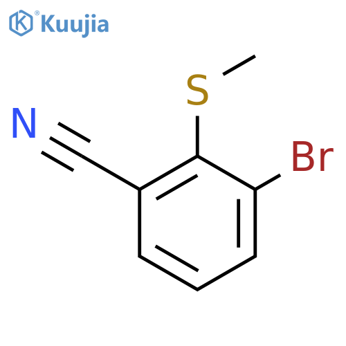 3-Bromo-2-(methylthio)benzonitrile structure