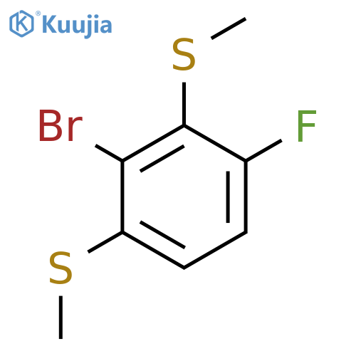 (2-Bromo-4-fluoro-1,3-phenylene)bis(methylsulfane) structure