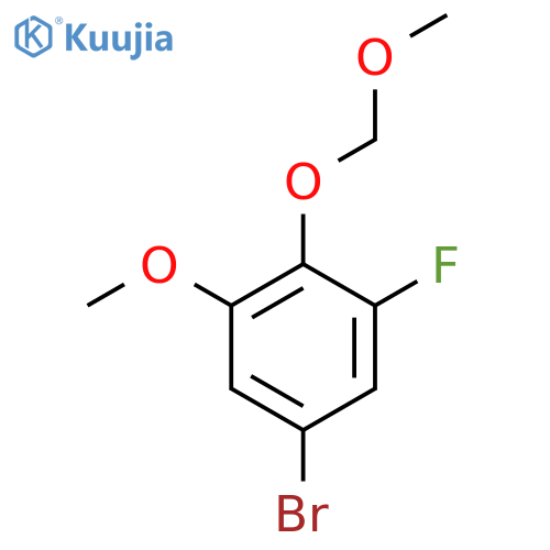 5-Bromo-1-fluoro-3-methoxy-2-(methoxymethoxy)benzene structure