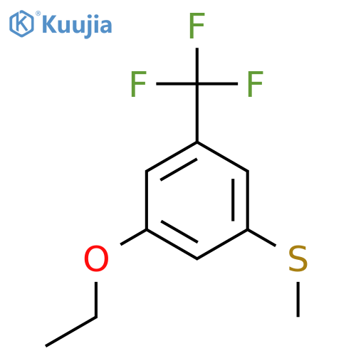 (3-Ethoxy-5-(trifluoromethyl)phenyl)(methyl)sulfane structure