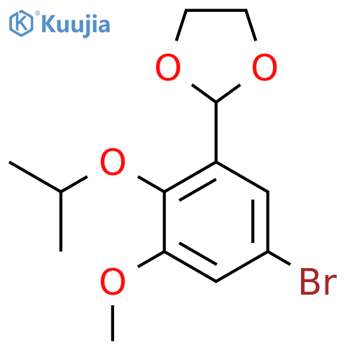 2-(5-Bromo-2-isopropoxy-3-methoxyphenyl)-1,3-dioxolane structure