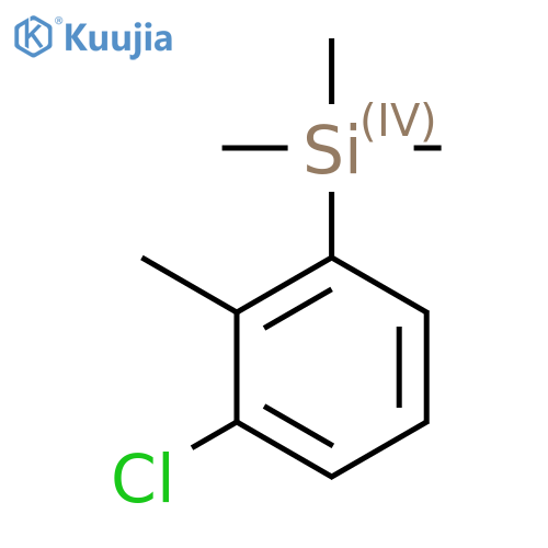 (3-Chloro-2-methylphenyl)trimethylsilane structure