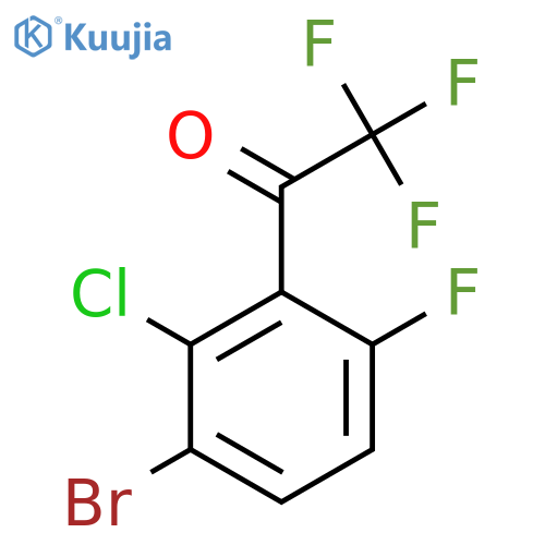 1-(3-Bromo-2-chloro-6-fluorophenyl)-2,2,2-trifluoroethanone structure