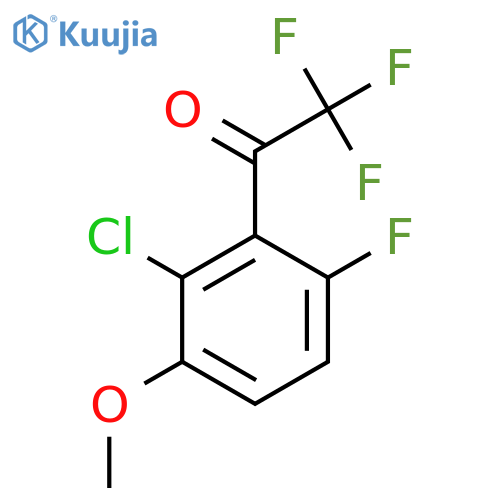 1-(2-Chloro-6-fluoro-3-methoxyphenyl)-2,2,2-trifluoroethanone structure