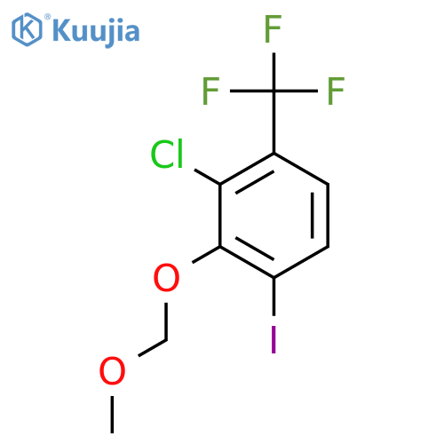 2-Chloro-4-iodo-3-(methoxymethoxy)-1-(trifluoromethyl)benzene structure