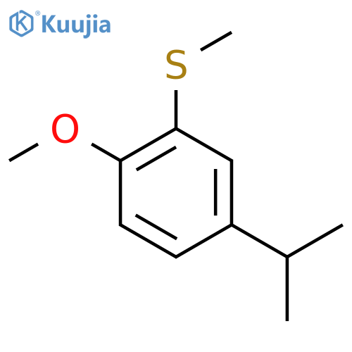 (5-Isopropyl-2-methoxyphenyl)(methyl)sulfane structure