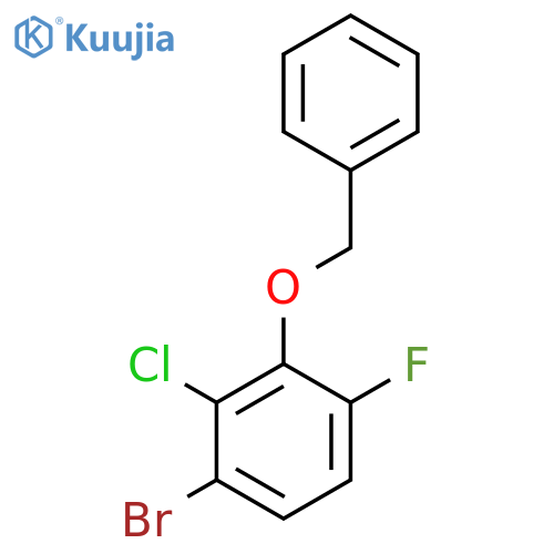 2-(Benzyloxy)-4-bromo-3-chloro-1-fluorobenzene structure